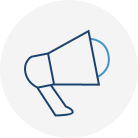 Marketers bullhorn icon