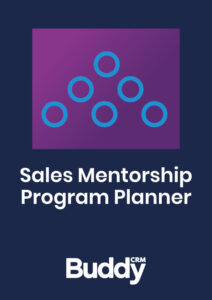 Sales mentorship program planner graphic
