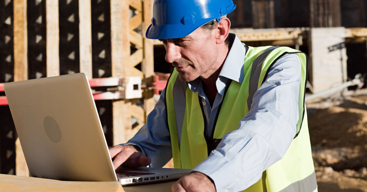 CRM in use at construction site